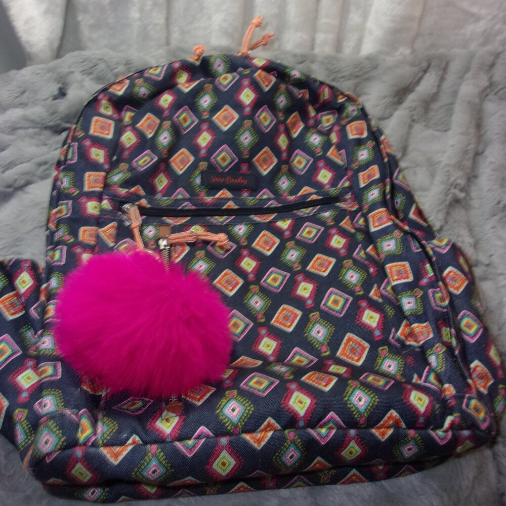 E-88 VERA BRADLEY MINI MEDALLIONS LAPTOP BACKPACK
